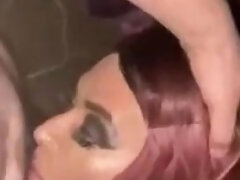 Sissy Cd Gets A Cum Facial And Gags While Throat Fucked